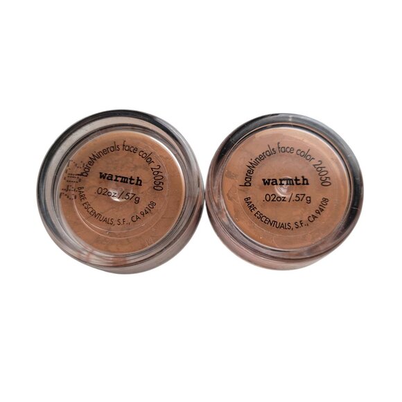 bareMinerals WARMTH All Over Face Color Bronzer .57g / .02oz Lot of 2 SEALED - Picture 1 of 5